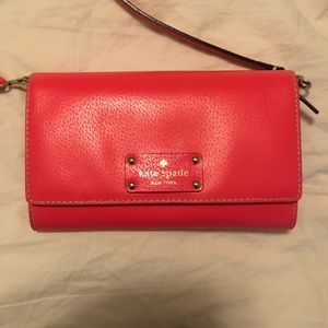 Hot Barbie pink Kate spade purse barely worn